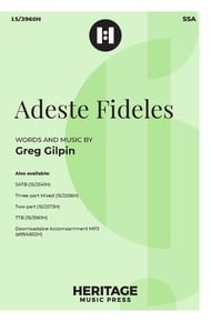 Adeste Fideles SSA choral sheet music cover Thumbnail